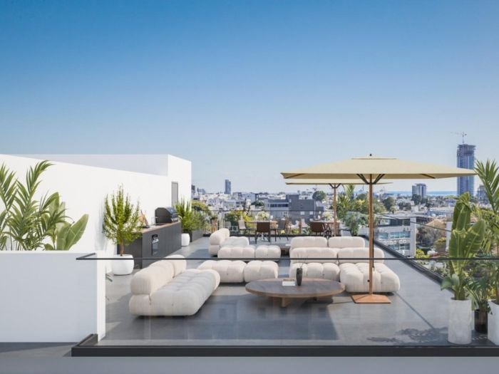 Living room of Prestige Skyline Penthouse renovation